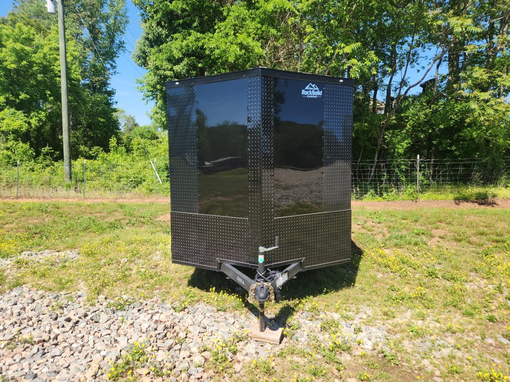 2025 Rock Solid Cargo 7x12 7k Enclosed w/ Blackout Special Package, Polycore Metal and Semi-Screwles