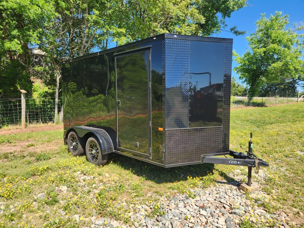 2025 Rock Solid Cargo 7x12 7k Enclosed w/ Blackout Special Package, Polycore Metal and Semi-Screwles