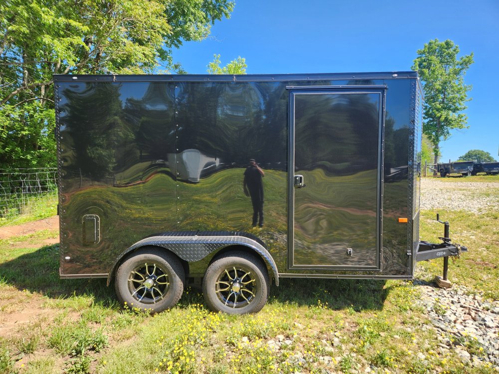 2025 Rock Solid Cargo 7x12 7k Enclosed w/ Blackout Special Package, Polycore Metal and Semi-Screwles