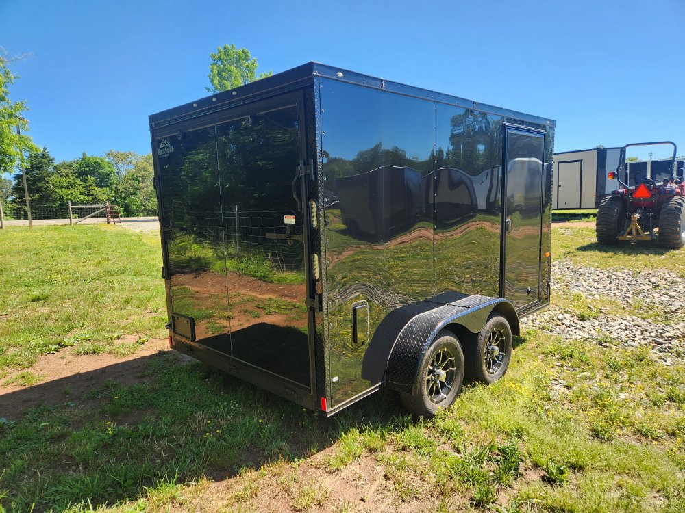 2025 Rock Solid Cargo 7x12 7k Enclosed w/ Blackout Special Package, Polycore Metal and Semi-Screwles