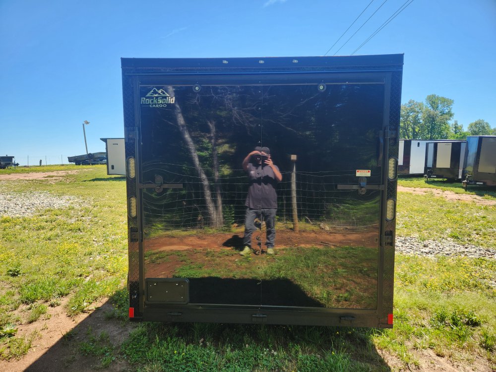 2025 Rock Solid Cargo 7x12 7k Enclosed w/ Blackout Special Package, Polycore Metal and Semi-Screwles