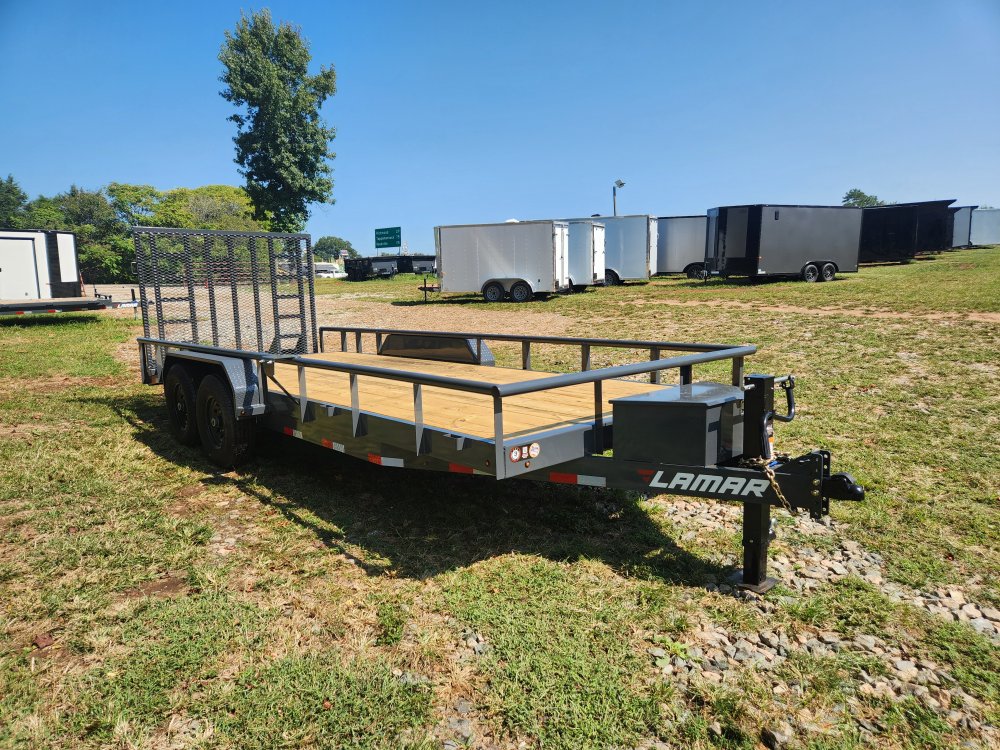 2026 Lamar Trailers 83x20 14k Utility w/ Toolbox and 5' HD Gate