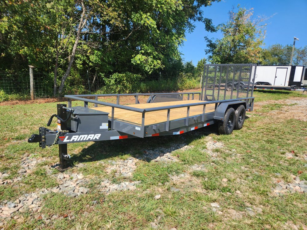 2026 Lamar Trailers 83x20 14k Utility w/ Toolbox and 5' HD Gate