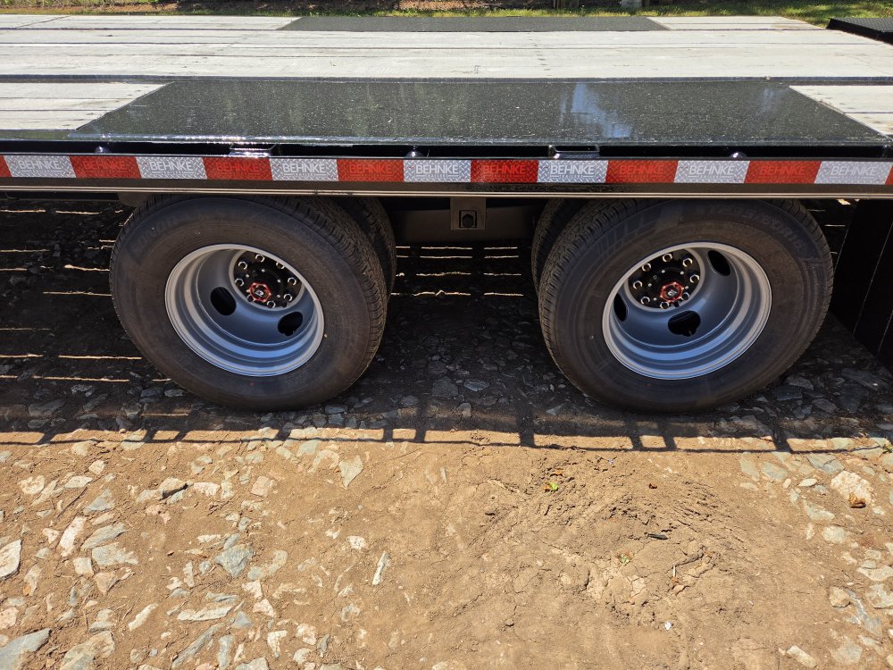 2026 Behnke 102x30 20k Gooseneck Deckover w/ Oak Deck, Flip Over Ramps and Center Flip-Up Beavertail