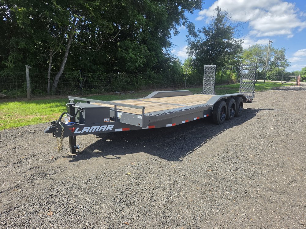 2027 Lamar 102x24 21k Equipment Hauler w/ Oil Bath Upgrade, 16 Ply Upgrade, Toolbox, Winch Plate and