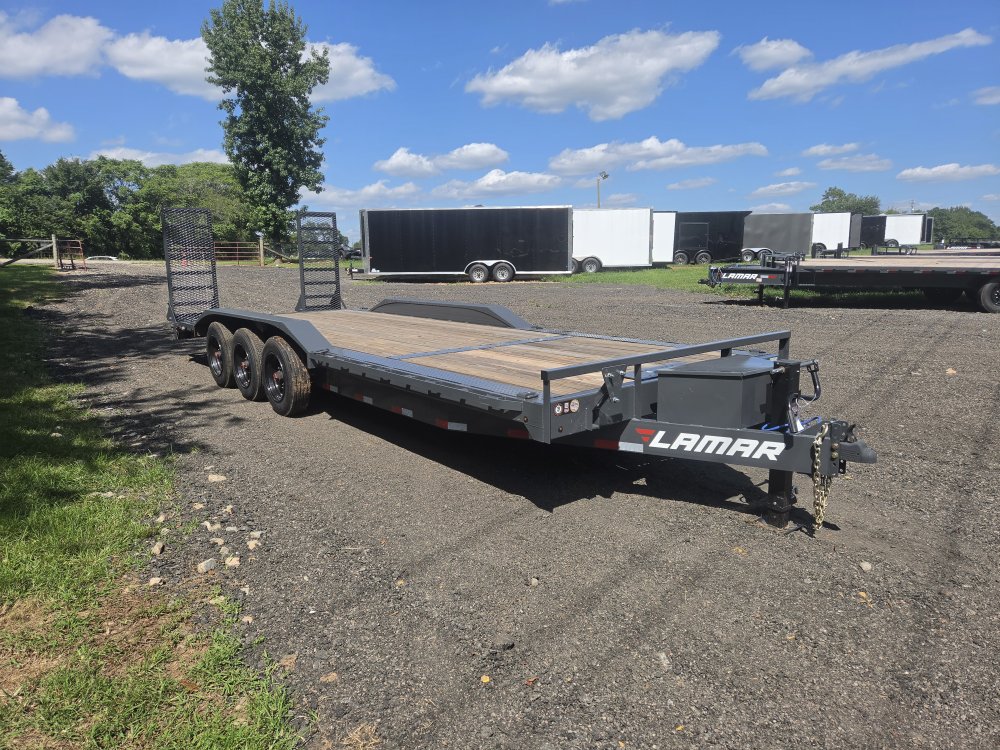 2027 Lamar 102x24 21k Equipment Hauler w/ Oil Bath Upgrade, 16 Ply Upgrade, Toolbox, Winch Plate and