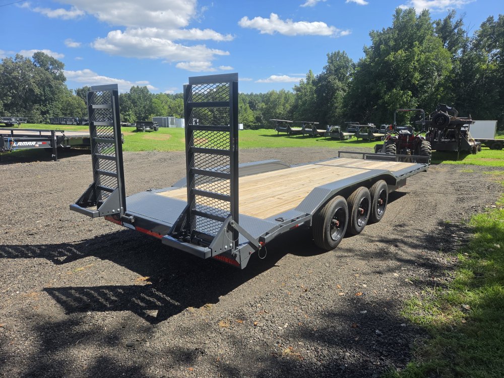 2027 Lamar 102x24 21k Equipment Hauler w/ Oil Bath Upgrade, 16 Ply Upgrade, Toolbox, Winch Plate and