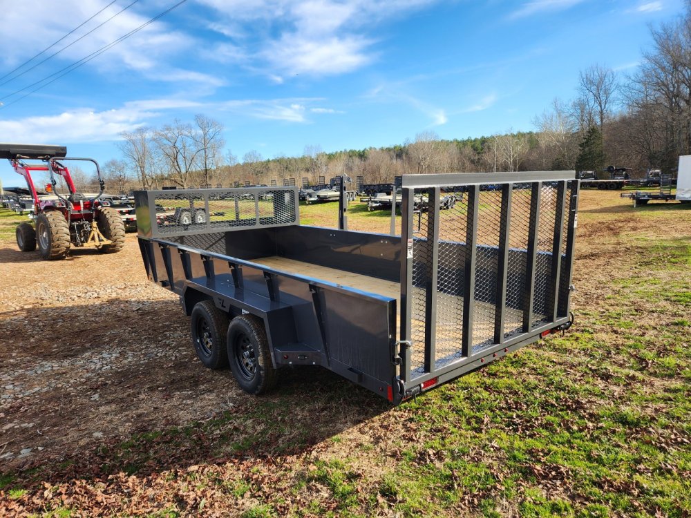 2026 Lamar 83x16 7k Utility w/ 24" Solid Sides, Tool Cage, Fuel Can Rack, Water Cooler Rack and Trim