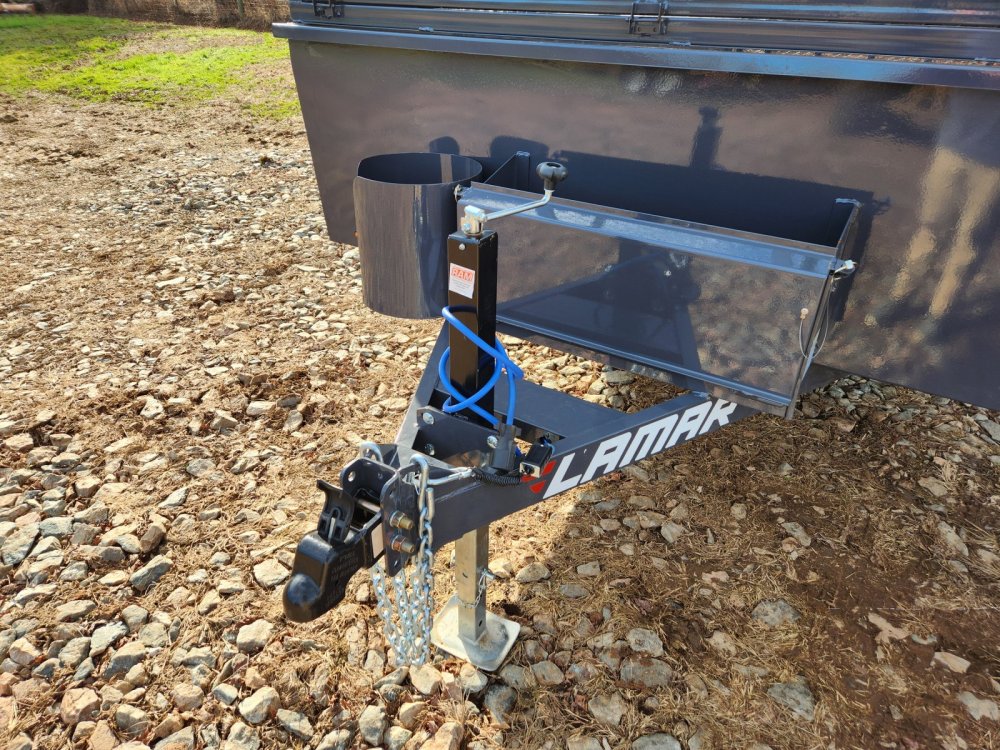 2026 Lamar 83x16 7k Utility w/ 24" Solid Sides, Tool Cage, Fuel Can Rack, Water Cooler Rack and Trim