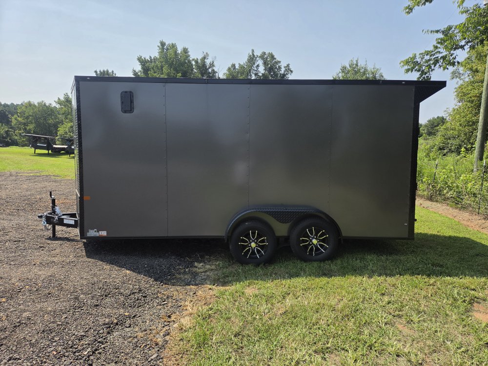 2026 Rock Solid Cargo 7x16 7k Enclosed w/ Blackout Special Package, (.080) Polycore Metal Upgrade, S
