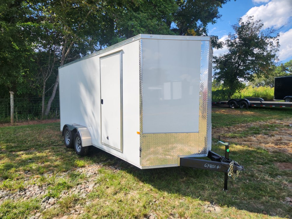 2025 Rock Solid Cargo 7x16 7k Enclosed w/ Polycore Upgrade, Semi-Screwless Upgrade and 7' Interior H
