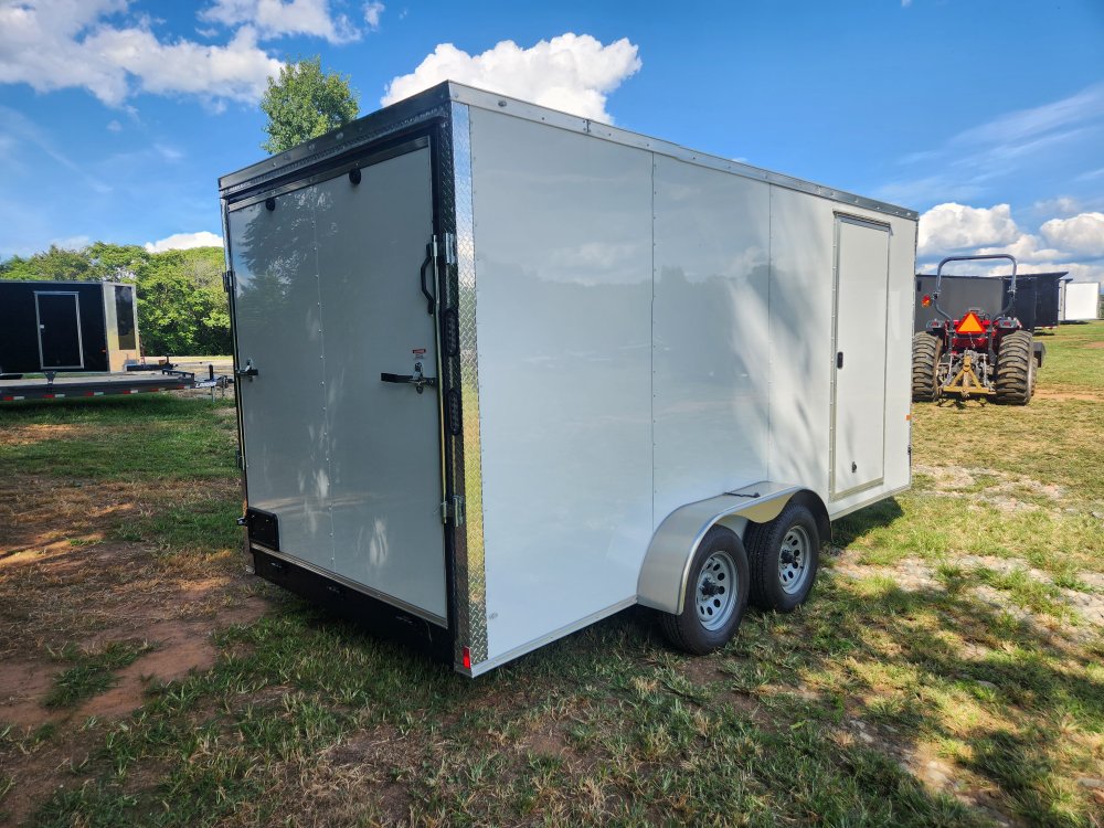 2025 Rock Solid Cargo 7x16 7k Enclosed w/ Polycore Upgrade, Semi-Screwless Upgrade and 7' Interior H