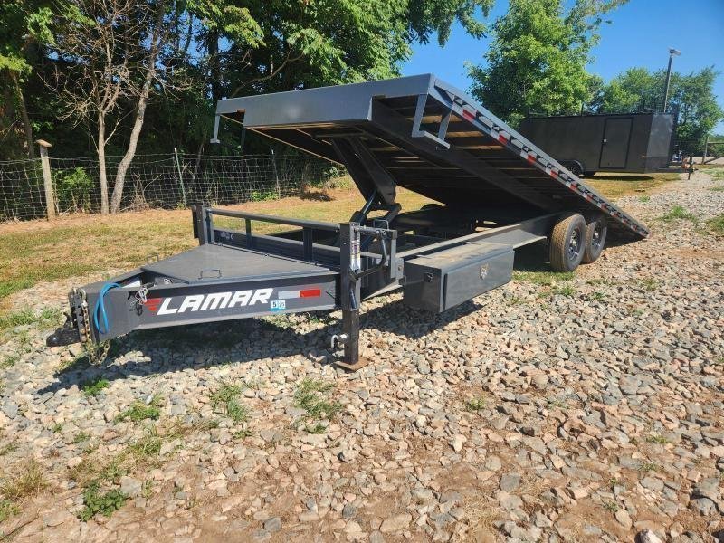 2026 Lamar 102x24 14k Deckover Tilt w/ Winch Plate and Solar Charger