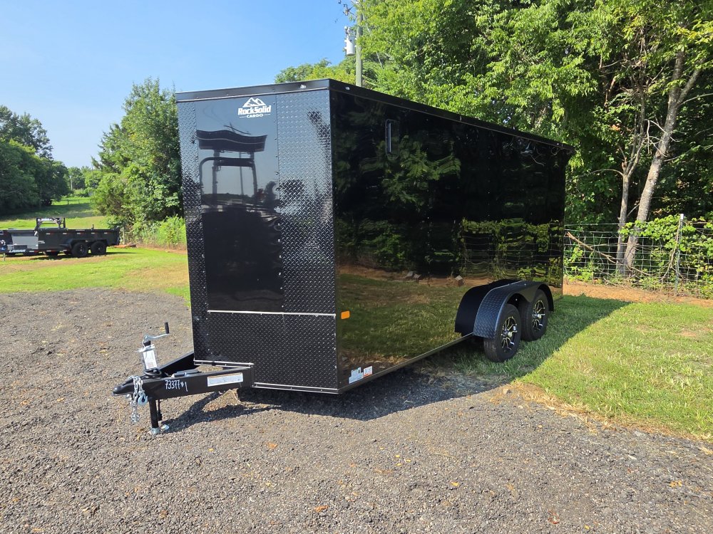 2026 Rock Solid Cargo 7x16 7k Enclosed w/ Blackout Special Package, 7' Interior Height, (.080) Polyc