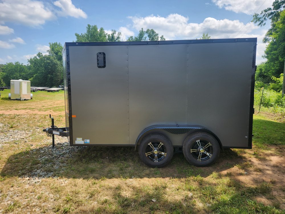 2025 Rock Solid Cargo 7x12 7k Enclosed w/ Blackout Package, Polycore Metal, 6'6" Interior Height and