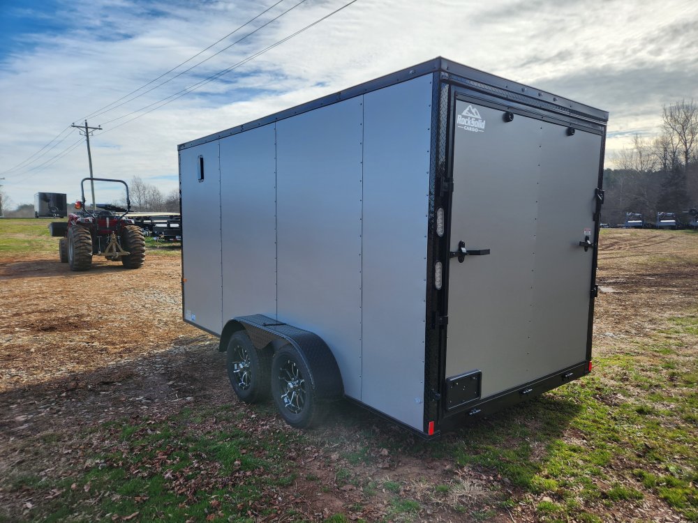 2026 Rock Solid Cargo 7x14 7k Enclosed w/ Blackout Special Package, 7' Interior Height, Polycore (.0