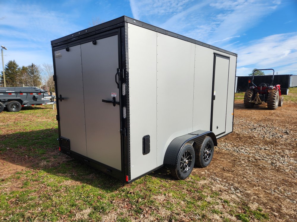 2026 Rock Solid Cargo 7x14 7k Enclosed w/ Blackout Special Package, 7' Interior Height, Polycore (.0