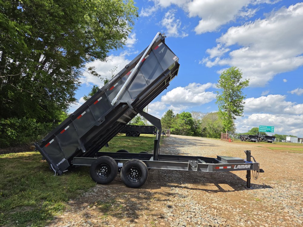 2026 Lamar 7x16 14k Dump w/ Upgraded Tarp and 36" Sides