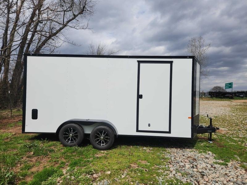 2026 Rock Solid Cargo 7x16 7k Enclosed w/ Blackout Special Package, 7' Interior Height, (.080) Polyc