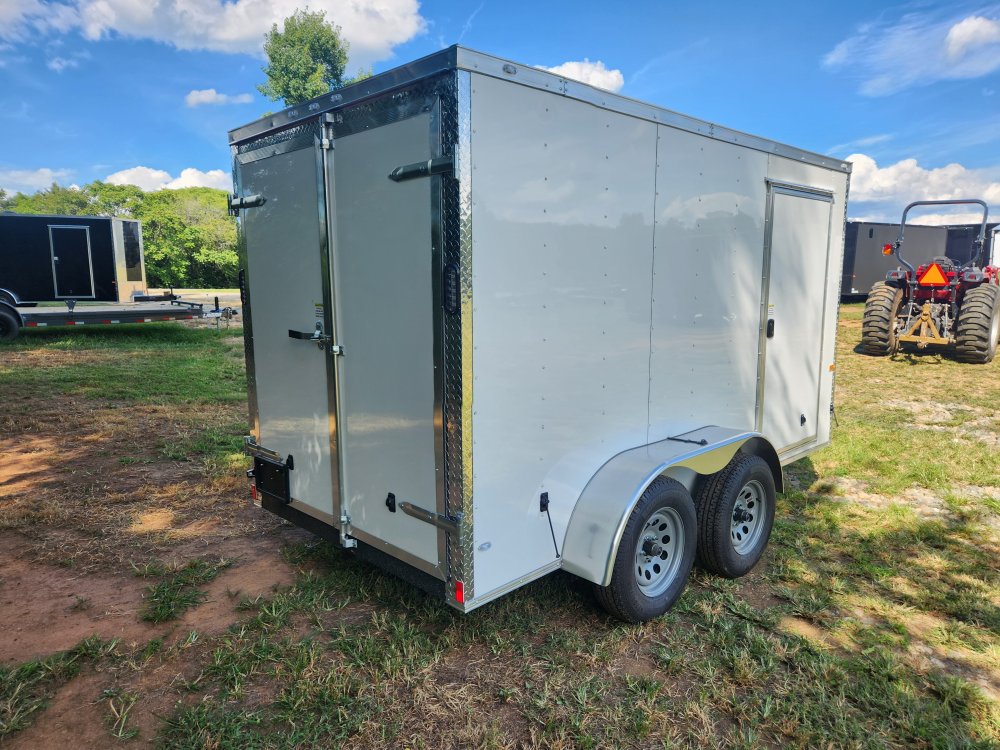 2026 Rock Solid Cargo 6x12 7k Enclosed w/ Polycore Upgrade and Barn Doors