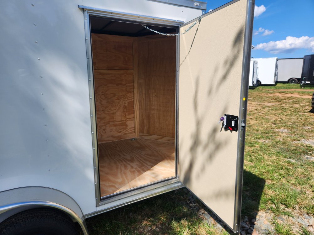 2026 Rock Solid Cargo 6x12 7k Enclosed w/ Polycore Upgrade and Barn Doors