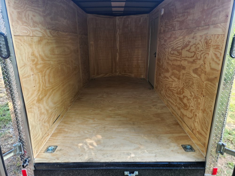 2026 Rock Solid Cargo 6x12 7k Enclosed w/ Polycore Upgrade and Barn Doors