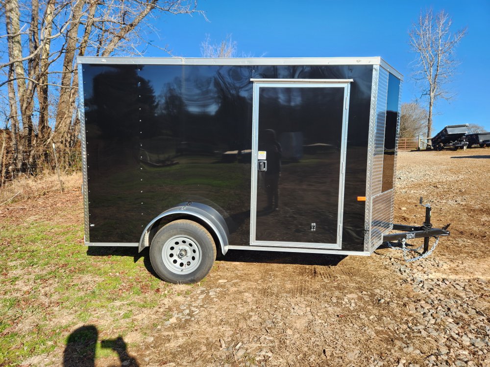 2026 Rock Solid Cargo 6 x 10 Single Axle Enclosed w/ Polycore Metal Upgrade and Semi-Screwless Upgra