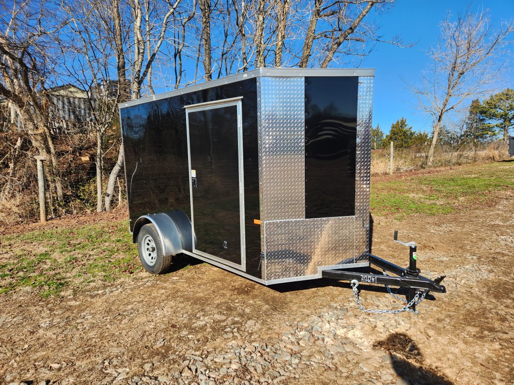 2026 Rock Solid Cargo 6 x 10 Single Axle Enclosed w/ Polycore Metal Upgrade and Semi-Screwless Upgra