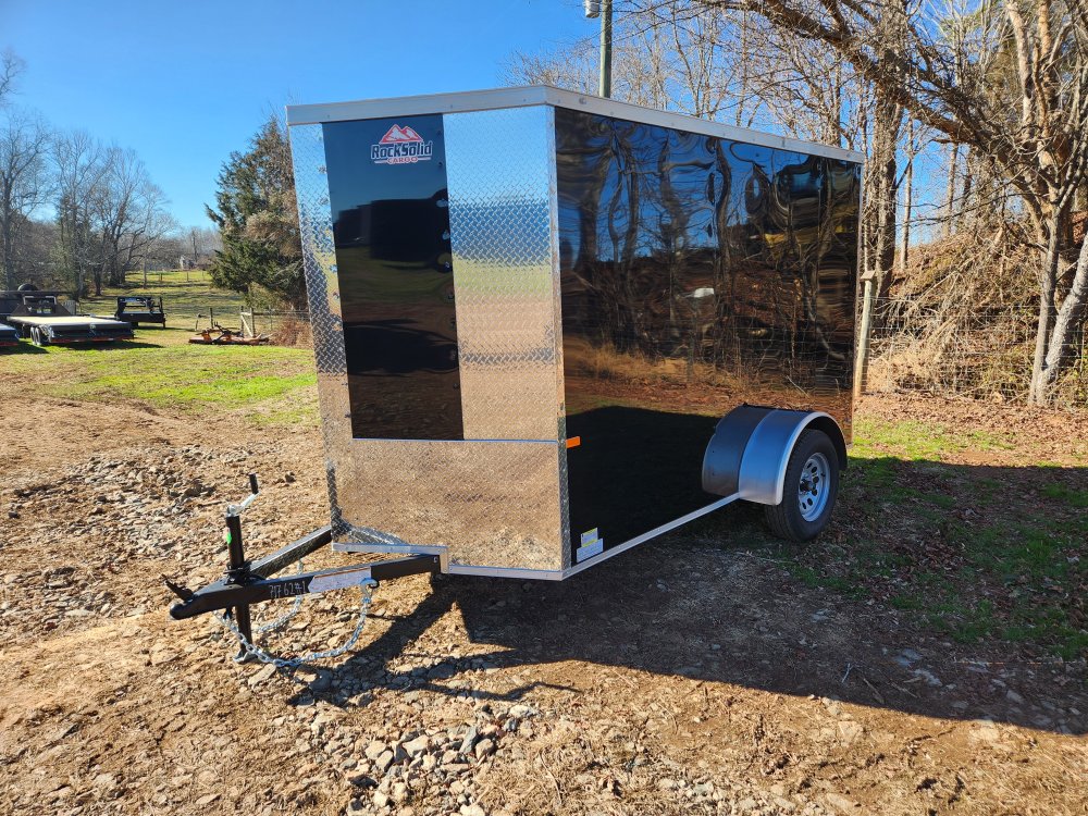 2026 Rock Solid Cargo 6 x 10 Single Axle Enclosed w/ Polycore Metal Upgrade and Semi-Screwless Upgra