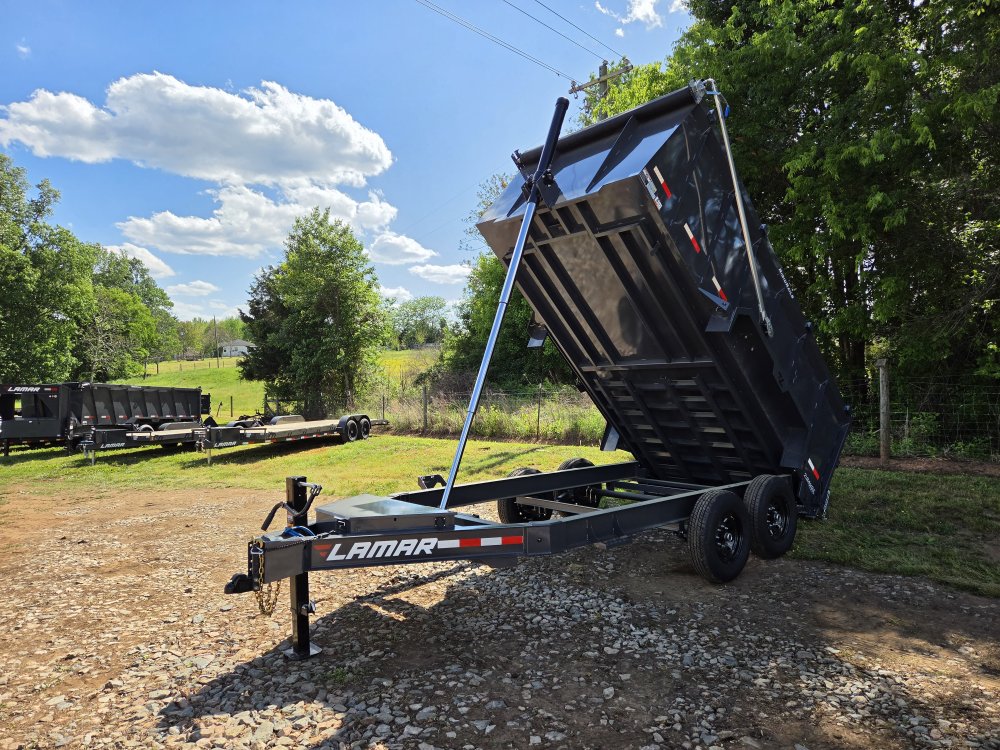 2026 Lamar 7x14 14k Telescopic Dump w/ Upgraded Tarp and 48" Sides