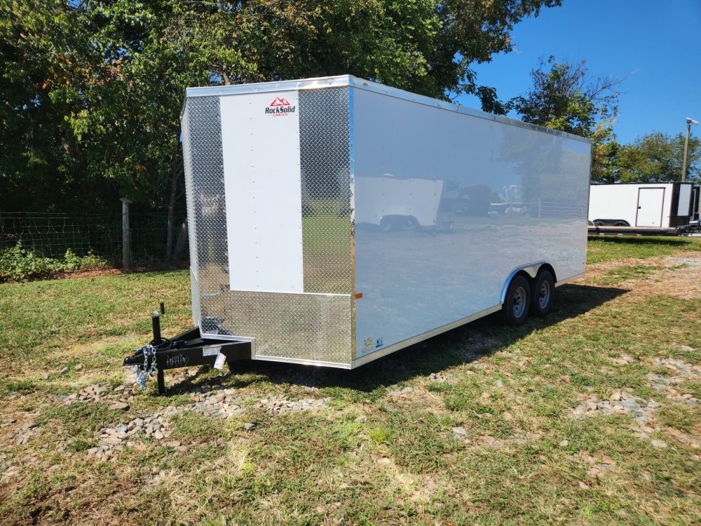 2026 Rock Solid Cargo 8.5x20 10k Enclosed w/ Polycore (.080) Metal Upgrade and 7' Interior