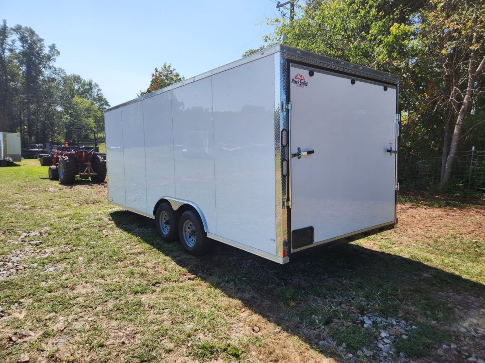 2026 Rock Solid Cargo 8.5x20 10k Enclosed w/ Polycore (.080) Metal Upgrade and 7' Interior