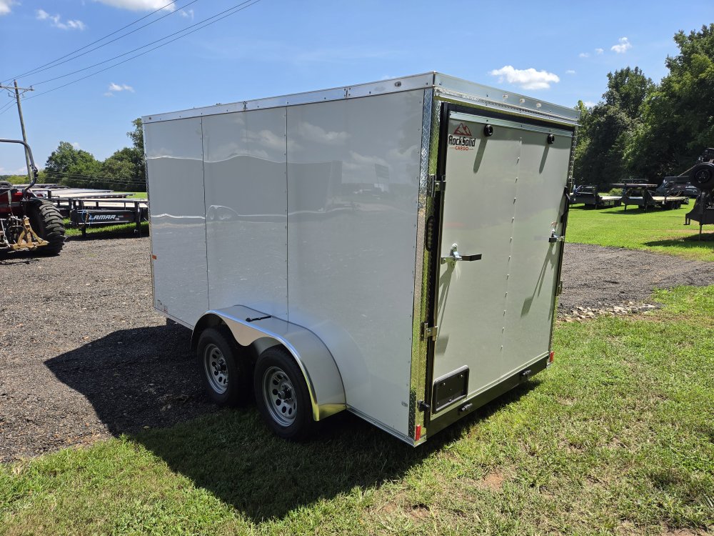 2026 Rock Solid Cargo 6x12 7k Enclosed w/ Polycore Upgrade and Semi-Screwless Upgrade