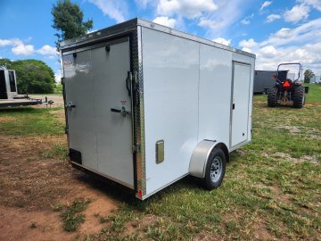 2026 Rock Solid Cargo 6x12 Single Axle Enclosed w/ Polycore Upgrade and Side Vents