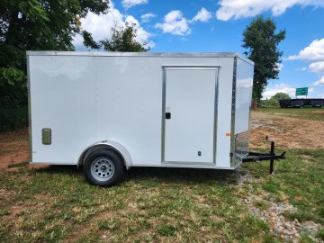 2026 Rock Solid Cargo 6x12 Single Axle Enclosed w/ Polycore Upgrade and Side Vents