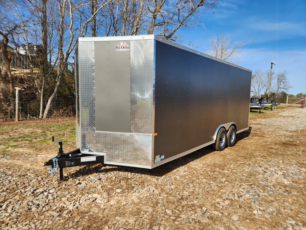 2026 Rock Solid Cargo 8.5x20 10k Enclosed w/ Polycore (.080) Metal Upgrade and 7' Interior