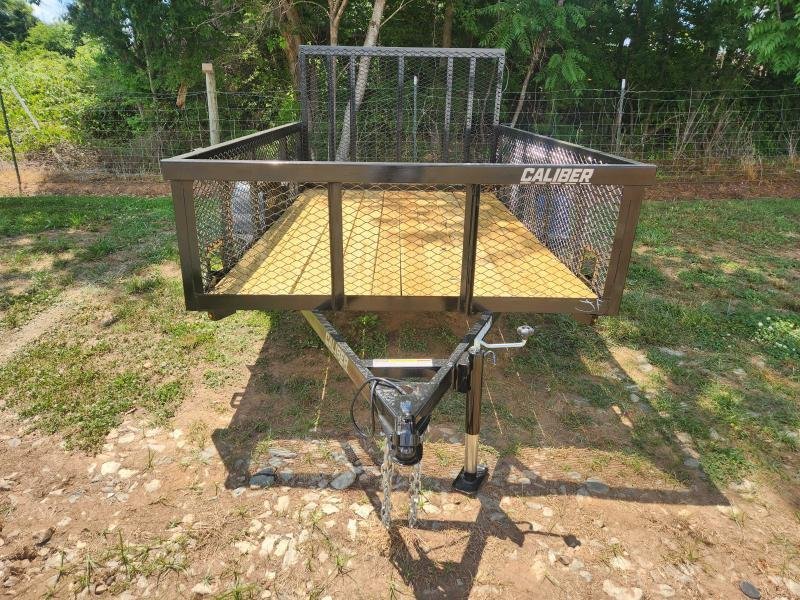 2025 Caliber 6x10 Single Axle Utility w/ 2' Mesh Sides