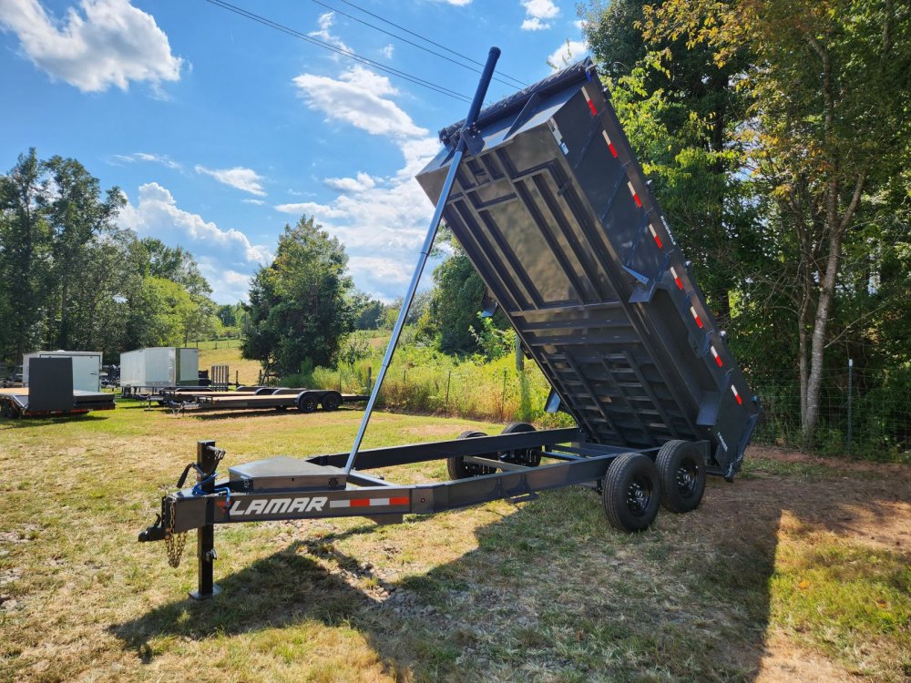 2026 Lamar 7X16 14K Telescopic Dump w/ 36" Sides