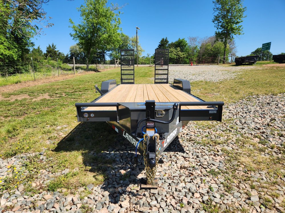2025 Lamar Trailers 83x20 14k Equipment Hauler W/ Toolbox and Stand-Up Ramps