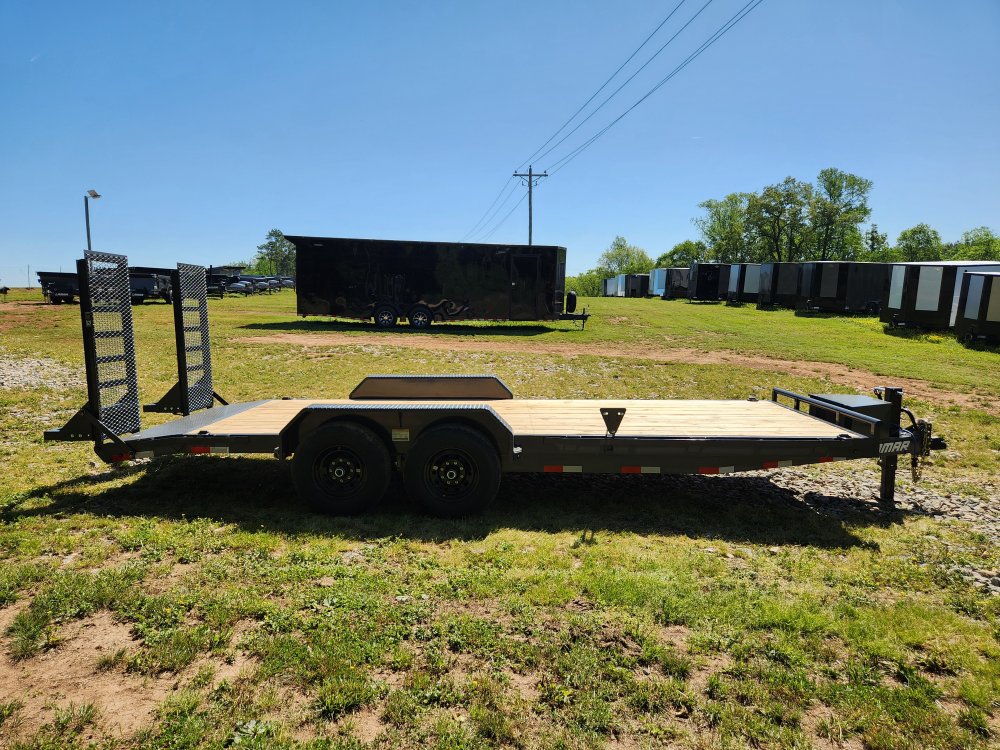 2025 Lamar Trailers 83x20 14k Equipment Hauler W/ Toolbox and Stand-Up Ramps