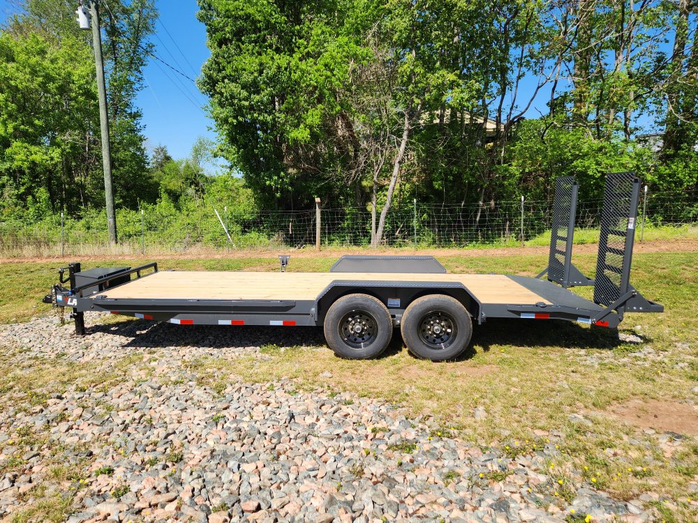 2025 Lamar Trailers 83x20 14k Equipment Hauler W/ Toolbox and Stand-Up Ramps