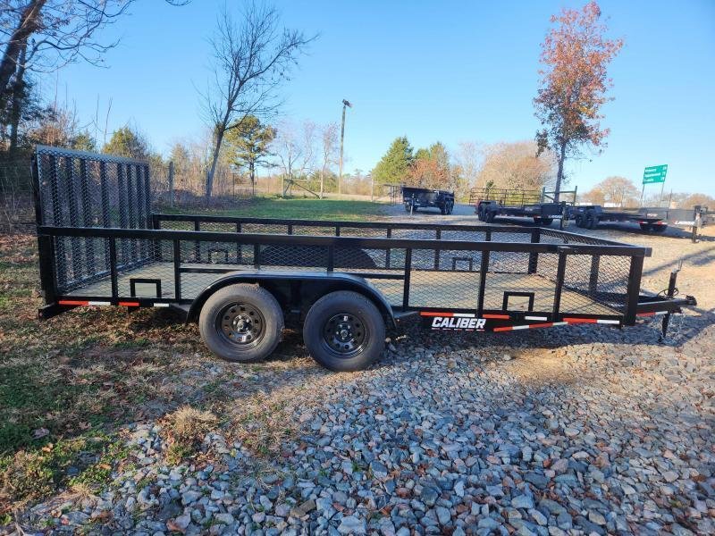 2025 Caliber 7x16 7k Utility w/ 2' Mesh Sides