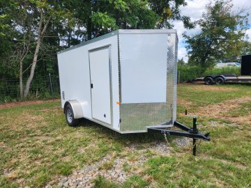 2026 Rock Solid Cargo 6x12 Single Axle Enclosed w/ Polycore Upgrade and Side Vents