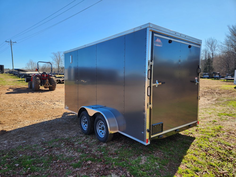 2026 Rock Solid Cargo 7X14 7K Enclosed w/ 7' Interior, Polycore Upgrade, Semi-Screwless Upgrade and 