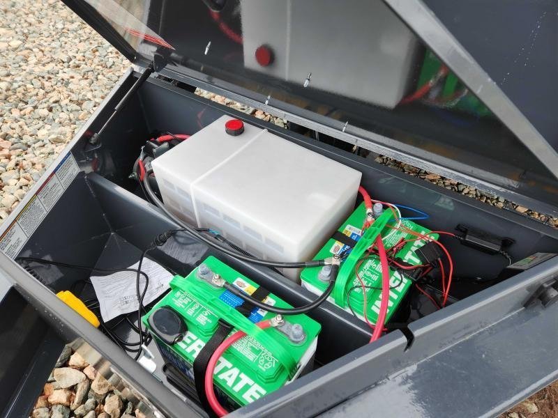 2026 Lamar Trailers 7x16 21k Telescopic Dump w/ Upgraded Tires, Wireless Remote, Solar Charger, 2 Ba