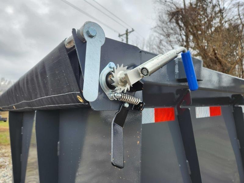 2026 Lamar Trailers 7x16 21k Telescopic Dump w/ Upgraded Tires, Wireless Remote, Solar Charger, 2 Ba