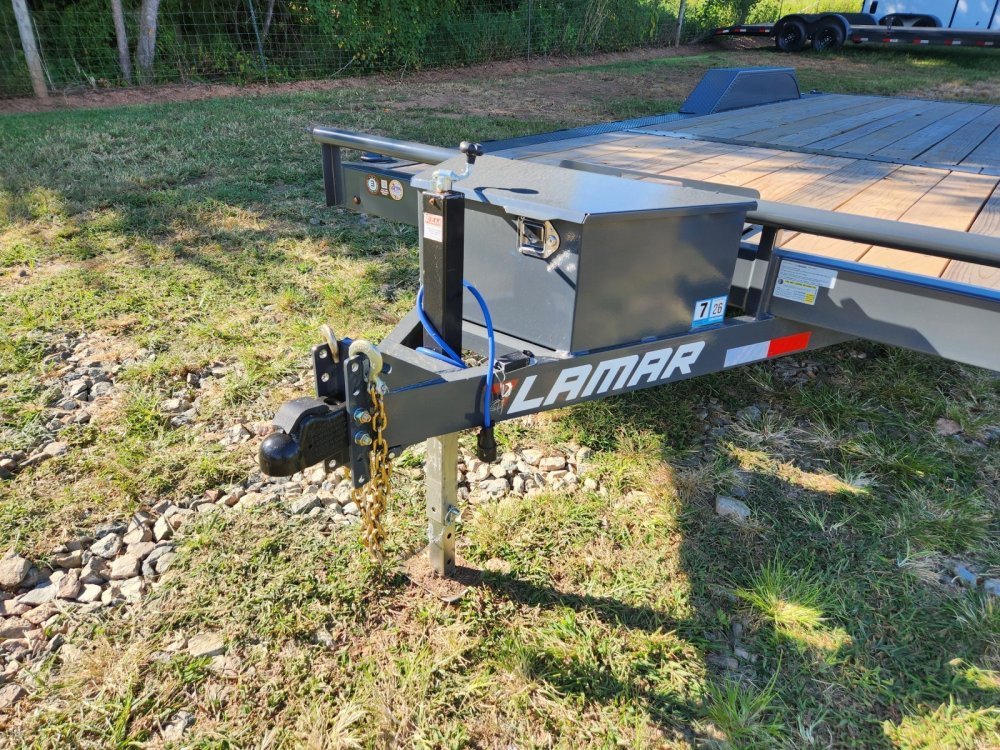 2026 Lamar Trailers 102X24 10k Car Hauler w/ Drive Over Fenders, Toolbox, Winch Plate and Rear Suppo