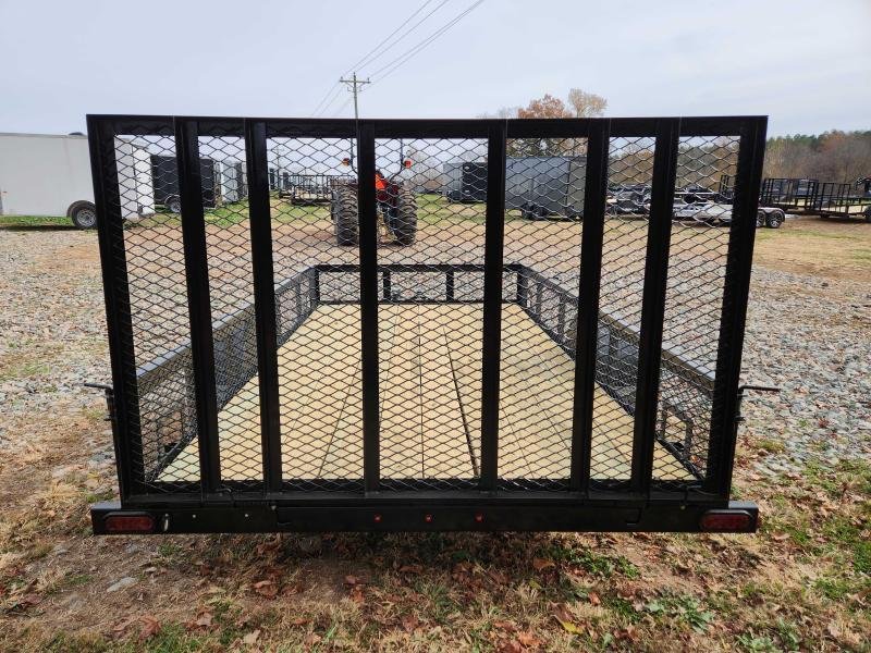2025 Caliber 78x12 Single Axle Utility w/ 1' Mesh Sides