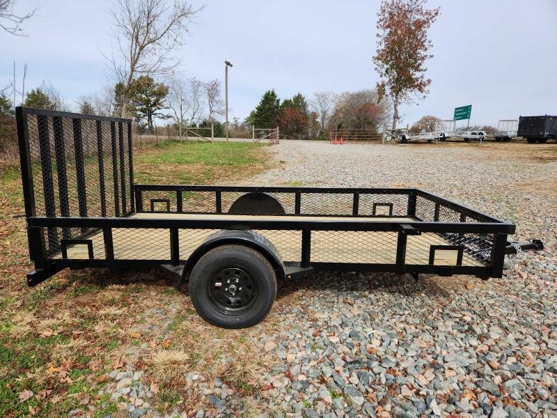 2025 Caliber 78x12 Single Axle Utility w/ 1' Mesh Sides