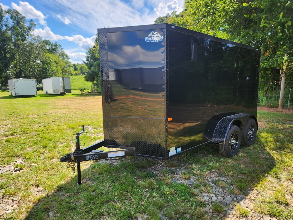 2026 Rock Solid Cargo 7x12 7k w/ Blackout Package, Polycore Upgrade and Semi-Screwless Upgrade